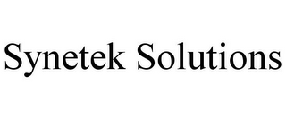 SYNETEK SOLUTIONS