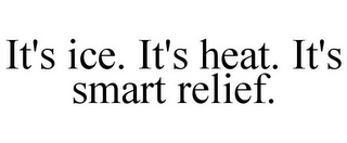 IT'S ICE. IT'S HEAT. IT'S SMART RELIEF.