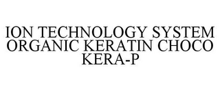 ION TECHNOLOGY SYSTEM ORGANIC KERATIN CHOCO KERA-P