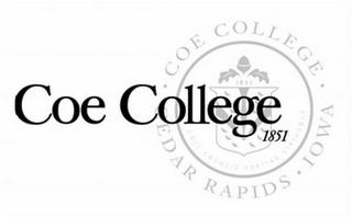 COE COLLEGE 1851 · COE COLLEGE · CEDAR RAPIDS · IOWA · COLL COENSIS VERITAS VIRTUSQUE