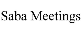 SABA MEETINGS