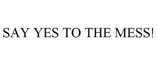 SAY YES TO THE MESS!