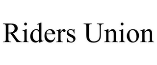 RIDERS UNION