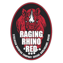 RAGING RHINO RED STEELHEAD BREWING COMPANY EUGENE, BURLINGAME, IRVINE