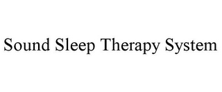 SOUND SLEEP THERAPY SYSTEM