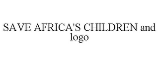 SAVE AFRICA'S CHILDREN AND LOGO