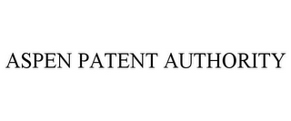 ASPEN PATENT AUTHORITY