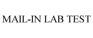 MAIL-IN LAB TEST