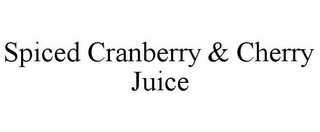 SPICED CRANBERRY & CHERRY JUICE