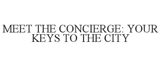 MEET THE CONCIERGE: YOUR KEYS TO THE CITY