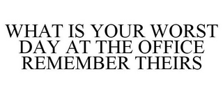 WHAT IS YOUR WORST DAY AT THE OFFICE REMEMBER THEIRS
