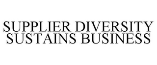 SUPPLIER DIVERSITY SUSTAINS BUSINESS