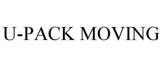 U-PACK MOVING