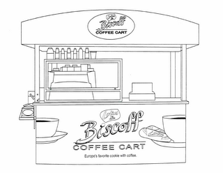 LOTUS BISCOFF COFFEE CART EUROPE'S FAVORITE COOKIE WITH COFFEE FREE BISCOFF COOKIE SERVED WITH EVERY COFFEE COFFEE ESPRESSO ICED COFFEE DRINK