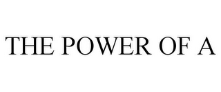 THE POWER OF A