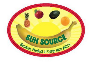 SUN SOURCE BANANAS PRODUCT OF COSTA RICA #4011