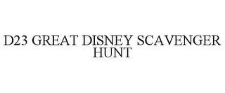 D23 GREAT DISNEY SCAVENGER HUNT