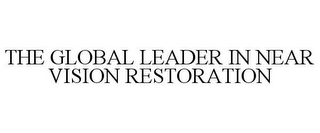 THE GLOBAL LEADER IN NEAR VISION RESTORATION