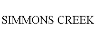 SIMMONS CREEK