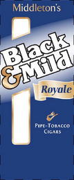 MIDDLETON'S BLACK & MILD ROYALE PIPE-TOBACCO CIGARS