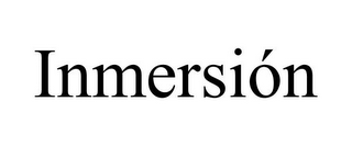 INMERSIÓN