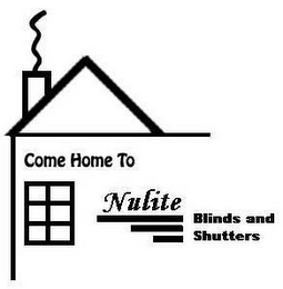 COME HOME TO NULITE BLINDS AND SHUTTERS