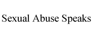 SEXUAL ABUSE SPEAKS