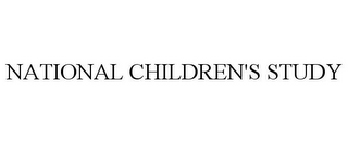 NATIONAL CHILDREN'S STUDY