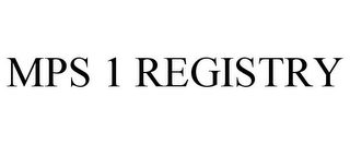 MPS 1 REGISTRY