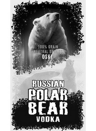 OSKI RUSSIAN POLAR BEAR VODKA 100% GRAIN NEUTRAL SPIRITS