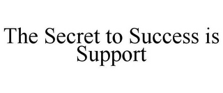 THE SECRET TO SUCCESS IS SUPPORT