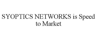 SYOPTICS NETWORKS IS SPEED TO MARKET