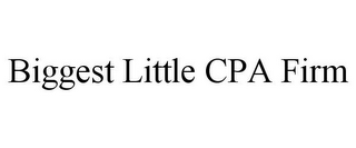 BIGGEST LITTLE CPA FIRM