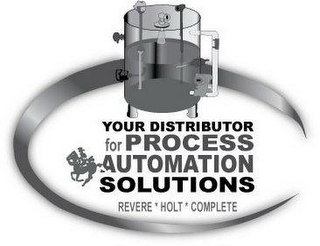 YOUR DISTRIBUTOR FOR PROCESS AUTOMATION SOLUTIONS REVERE· HOLT·COMPLETE