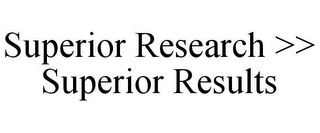 SUPERIOR RESEARCH >> SUPERIOR RESULTS