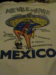 ME VALE MADRE LA MISERA LA CRISIS EL HAMBRE DEL PUEBLO LA CARESTIA LA DEUDA EXTERNA EL DESEMPLEO EL TEQUILA Y LO QUE PIENSEN DE MI MEXICO