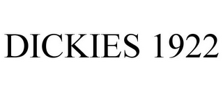 DICKIES 1922