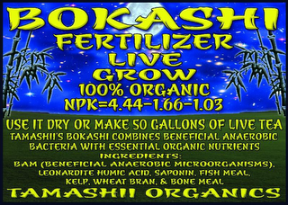 BOKASHI FERTILIZER LIVE GROW 100% ORGANIC