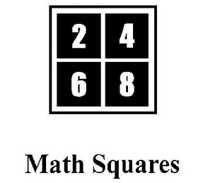 MATH SQUARES 2 4 6 8