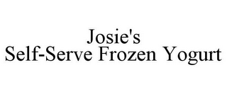 JOSIE'S SELF-SERVE FROZEN YOGURT