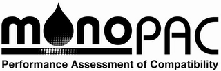 MONOPAC PERFORMANCE ASSESSMENT OF COMPATIBILITY