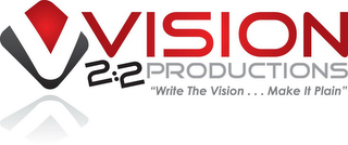 V VISION 2:2 PRODUCTIONS "WRITE THE VISION...MAKE IT PLAIN"