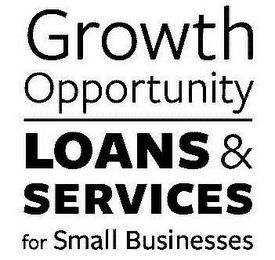 GROWTH OPPORTUNITY LOANS & SERVICES FOR SMALL BUSINESSES