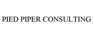 PIED PIPER CONSULTING