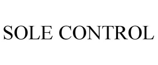 SOLE CONTROL