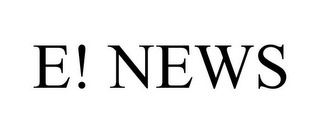 E! NEWS