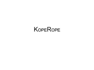 KOPEROPE