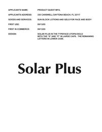 SOLAR PLUS