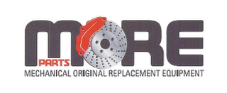 MORE PARTS MECHANICAL ORIGINAL REPLACEMENT EQUIPMENT