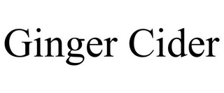 GINGER CIDER